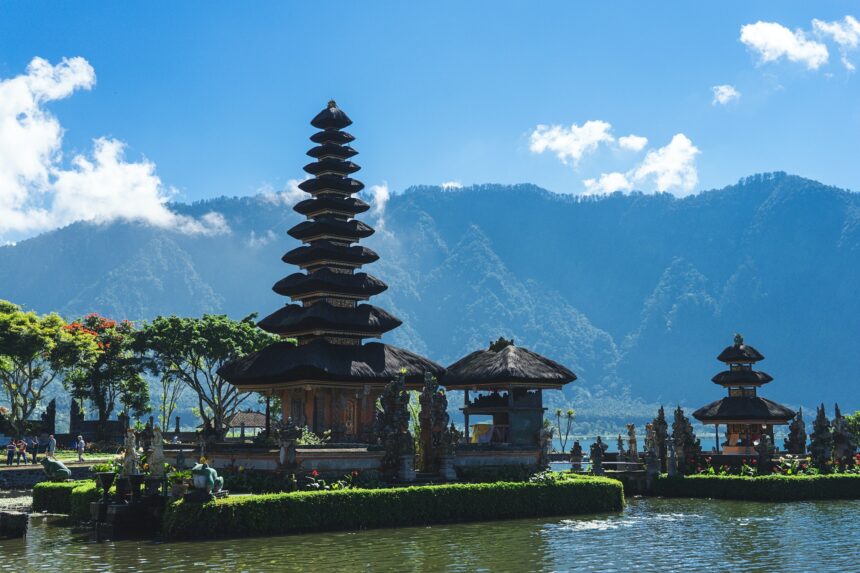 Floating temple in Bali, Indonesia
